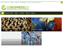 Tablet Screenshot of bebusinessed.com